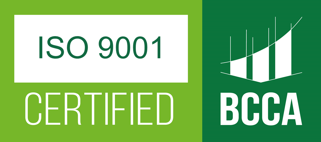BCCA certification ISO 9001